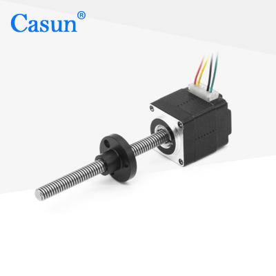 China Casun Nema8 Hybrid Lead Screw Stepper Motor Tr4x2 Black Color for sale