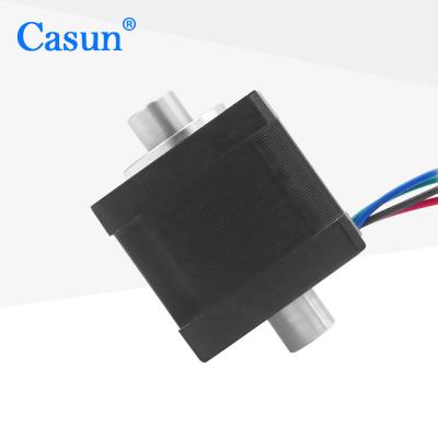 Cina NEMA 14 Hollow Stepper Motor Dual Shaft 1.0A 0.19N.M For Image Scanners in vendita