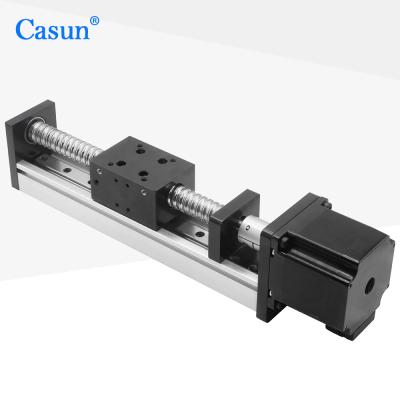 China Micro Nema 23 Ball Screw Slider Rail With Nema 23 Hybrid Stepper Motors CE Certifications Te koop