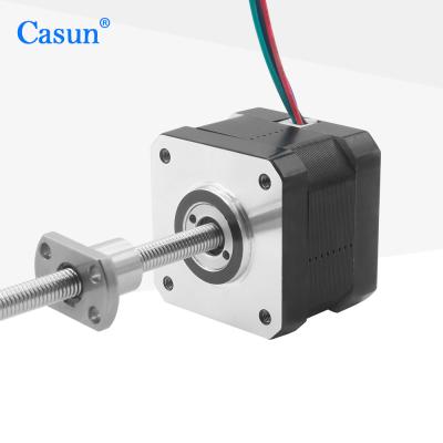 China Ball Screw Stepper Motor NEMA 17 1.28A For Automated Assembly Lines for sale