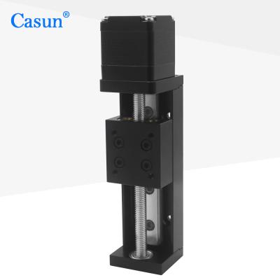 China Casun Nema 11 Stepper Motor Linear Actuator 0.6A Linear Guide Slide And Stroke Customisable 50mm-900mm for sale