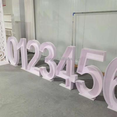 China Wedding Factory Baby Shower Birthday Party Decor Letters Large Acrylic Balloon Mosaic Number Frame for sale