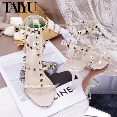 China 2022 Fashion Trend New Collection Sandals For Women Party Style Dress Roma Heel Sandals For Ladies for sale