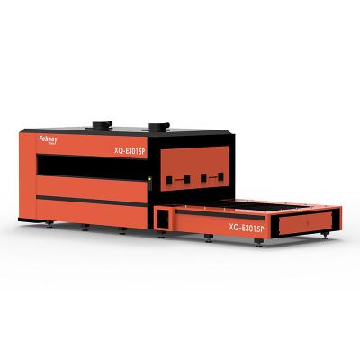 China Laser CUTTING XQ-E6025P CNC Fiber Laser Metal Plate Cutting Machine with 6000W Full Coverage for sale