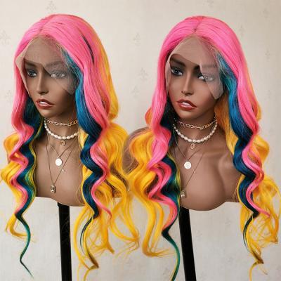 China YY 13X6 HD Lace Frontal Wig Body Wave Hair, HD Wigs Lace Front Pre Plucked, 100% Virgin Cuticle Aligned Hair Full Lace Front Wig for sale