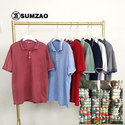 China Cotton Wholesalers Supply Mens T Shirts 45kg Bundle Used Clothes From Korea for sale