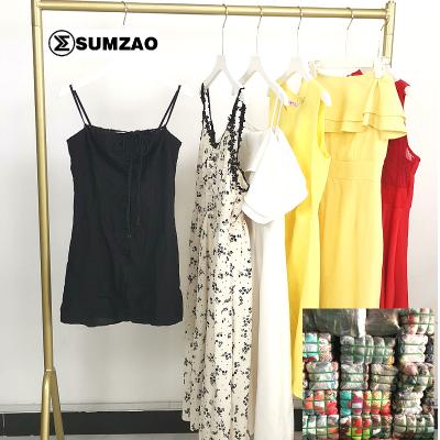 China Used Clothing Cotton High Quality Adults Mixed Dress Balls Korea For Ladies for sale