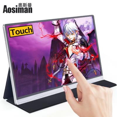 China 15.6 Inch Touch Screen Laptop Type C 4K HD Gaming PC Portable Speaker For Sony PS4 Xbox-one Raspberry Pi 4 Xiaomi for sale