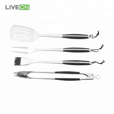 China Wholesale Easily Cleaned 4pcs Stainless Steel BBQ Grill Tool Kit for sale