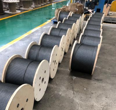 China 6*19 construction steel wire rope 10mm black ungalvanized steel wire rope for crane for sale