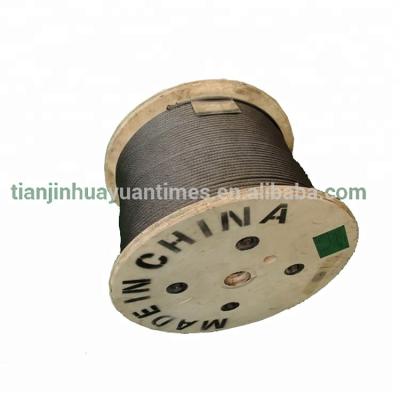 China Construction 8*19W+IWR Elevator Ungalvanized Steel Wire Rope 10mm for sale