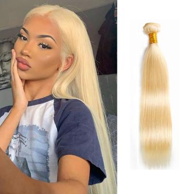 China ZSF Wholesale 613 Silky Straight Blonde Straight Hair Bundles 100% Virgin Brazilian Cuticle Aligned Hair Extension With Baby Hair for sale