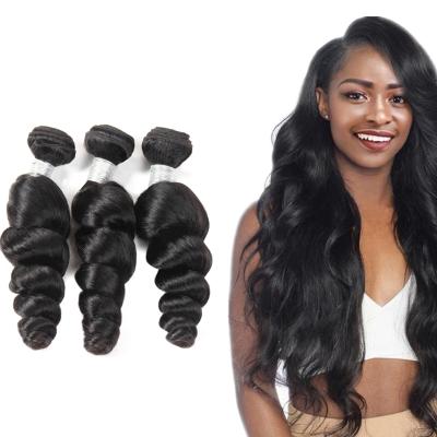 China ZSF Loose Wave Hair Bundles Raw Wholesale Loose Wave Bundle Virgin Cuticle Aligned Extension Mink Brazilian Hair Hair Bundles for sale