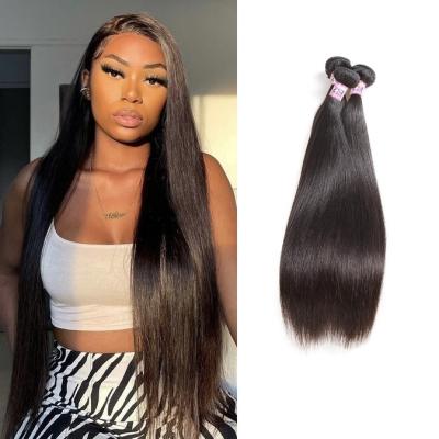 China Wholesale ZSF Silky Straight Hair Brazilian Silky Straight Hair Bundles With Closure 100% Virgin Hair Unprocessed Hair Extension for sale