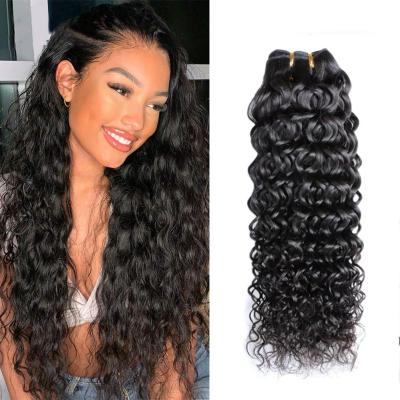 China Loose Curl ZSF Human Hair Extension Malaysian Virgin Human Cuticle Aligned Remy Hair Vendors Wholesale Double Water Wave Hair Weft Bundle for sale