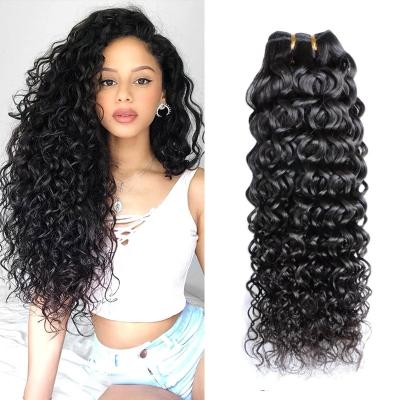 China Wholesale 100% Virgin Water Wave Hair Extension Cuticle Aligned Hair Bundles Malaysian Water Wave Hair Weave Bundles for sale