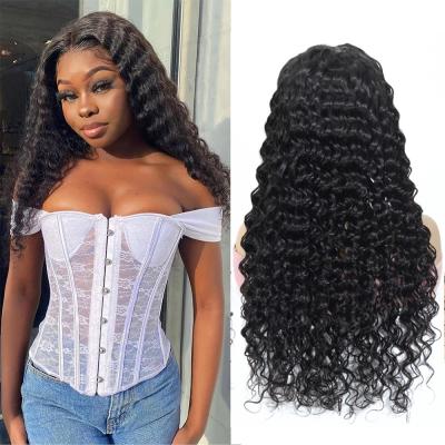 China Wholesale Brazilian Deep Wave 13X4 Lace Frontal Wig 100% Virgin Hair Wig 100% Virgin Hair Unprocessed Wig With Baby Hair for sale