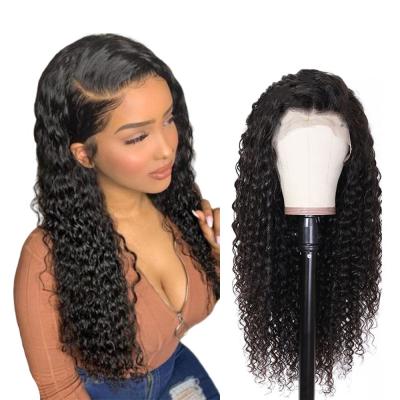 China ZSF Water Wave Hair Wholesale Brazilian Unprocessed Human Hair 5*5 HD Lace Closure Wig 100% Virgin Hair Wig For Black Women for sale