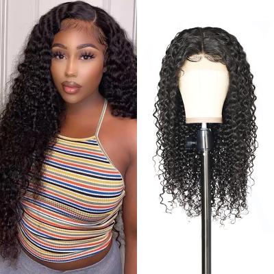 China Deep Wave ZSF Deep Wave 13X4 Lace Frontal Wig Brazilian Virgin Hair Cuticle Aligned Hair Wig With 100% Color Women Hair Wig for sale