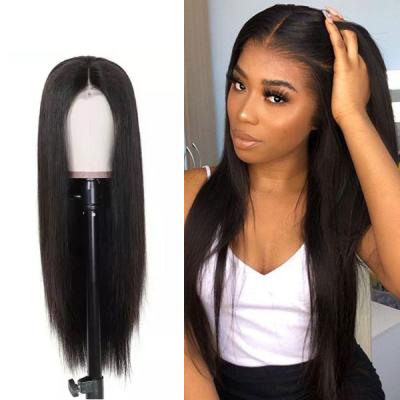 China Wholesale Silky Straight 13*4 Lace Frontal Wig Wave ZSF Virgin Hair Brazilian Virgin Cuticle Aligned Hair With Baby Hair for sale