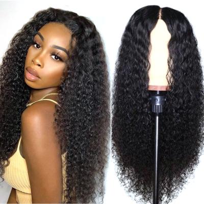 China ZSF Kinky Curly Curly Hair Wigs Wholesale HD Lace Closure Wig 100% Brazilian Unprocessed Virgin Hair For Black Women for sale