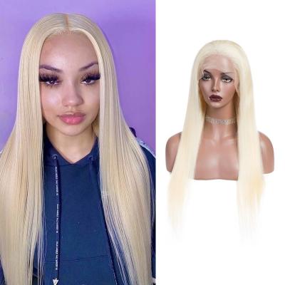 China Wholesale 613 Color Silky Straight Lace Frontal Wig Brazilian Virgin Hair Wave ZSF Virgin Cuticle Aligned Silky Straight Hair Wigs With Baby Hair for sale