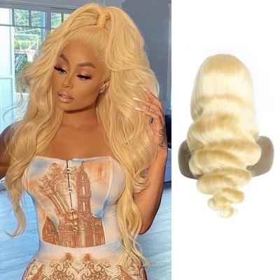 China ZSF 613 Color Body Wave ZSF 613 Color Frontal Wholesale Brazilian Virgin Hair Cuticle Aligned Hair Wig for sale