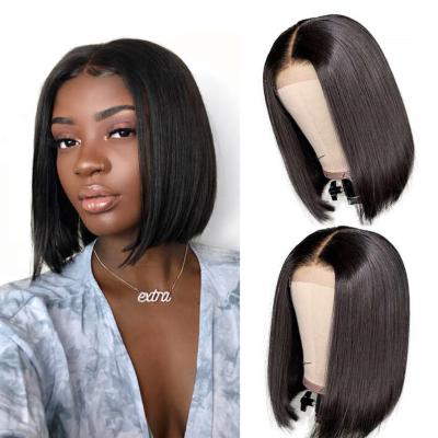 China Wholesale Human Hair Bob Lace Wig 100% Brazilian Unprocessed Lace Frontal Bob Wig Short Bob Wig Silky Straight Silky Straight Brazilian Hair for sale