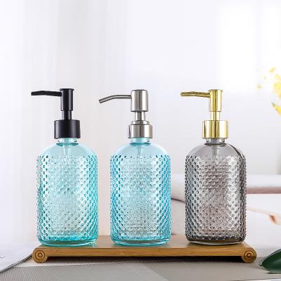 China Personal Care Wholesale 400ml Soap Foamer Pump Bottle Foam Dispenser Glass Bottle for sale