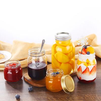 China Wholesale Food Honey Jar Jam Jar Sealed Leakproof Box Mason Jar With Sealed Lid for sale