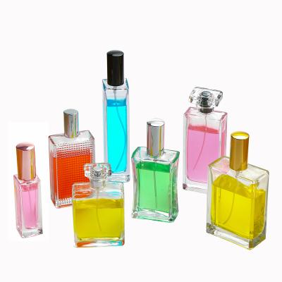 China Personal Care 30ml Customized Gradient Colors Cylinder Glass Perfume Bottle With Atomizer for sale