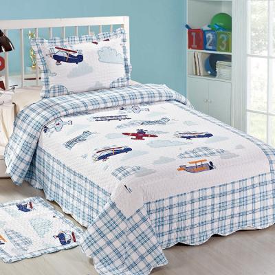 China PORTABLE Twin Printed Kids Boy Bedroom Bedding Set Comfy Comforter Quilted for sale