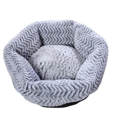 China Viable Pet Pillow Bed Dog Sofa Plush Style Pet Mat Hexagonal Kennel for sale