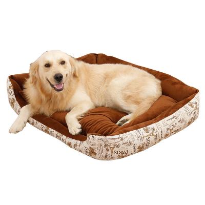 China Durable Soft And Comfortable Short Plush Pet Supplies Dog Bed for sale