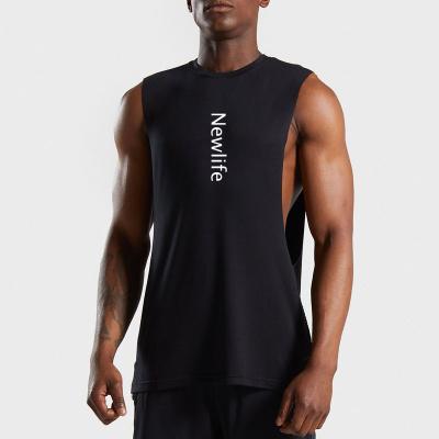 China Simple Basic Gym QUICK DRY Stringer Tank Tops Casual Tank Top 95% Cotton 5% Elastane Tank Top for sale