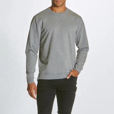 China Anti-Wrinkle Cotton Heavy Oversized Crewneck Fleece Shirts Men's Long Sleeve Jumper for sale