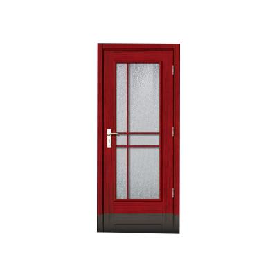 China Custom Glass Solid Wood Composite Interior Door Waterproof Craft Door Kitchen And Bathroom Paintless Bake-Paint Set Solid Wood Interior Door for sale