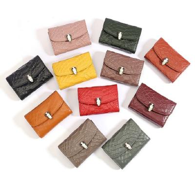 China New Designer Wholesale Simple Luxury Leather Cards Holder Pouch Wallet Women Handbag For Ladies Purses for sale