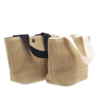 China 2021 Women's Summer Beach Bag Vacation Pastoral Style Woven Straw Portable Bag High Quality Ins Fashion Selling Bags High Quality New Retro for sale