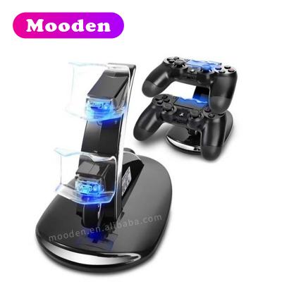 China M1 ABS Game Charging Stand Accessory Dual USB Dual Charger Plastic Dock Station for PS4 Controller Pro gamepad for sale