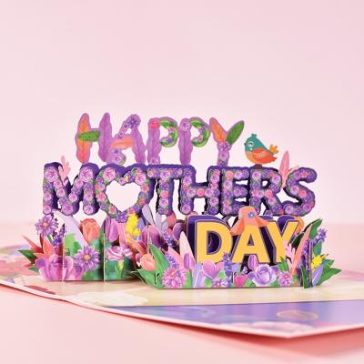 China Europe High Quality Wholesale 3D Pop Up Cards Mom Gift Mother's Day Gift Idea Greeting Cards for sale