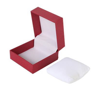 China Eco-friendly Packaging Customize Leather Rigid Boxes Luxury Magnetic Jewelry Bracelet Watch Package Box PU Leather Gift Boxes With Pillow for sale