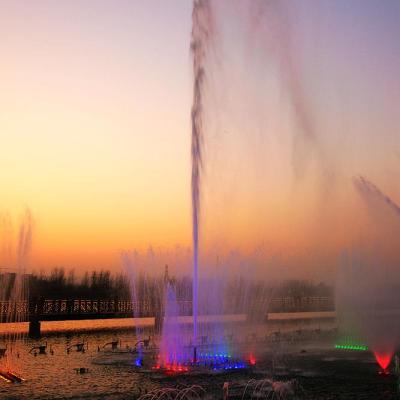 China Hundred Meter High Modern Jets Floating Fountain In Lake Or Lake for sale