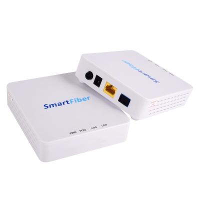 China LAN fiber optic equipment 1 port 1GE XPON ONU FTTH GEPON Ontario compatible with HUAWEI ZTE FIBERHOME BDCOM OLT XPON Ontario XPON GPON for sale