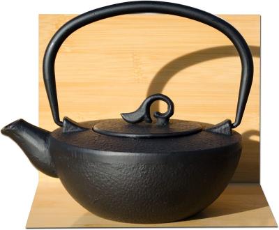 China Sustainable cast iron teapot black kettle 0.4 liters for sale