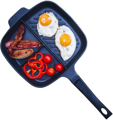 China Sustainable Cast Iron All-In-One Breakfast Casserole, Skillet and Waffle Pot for sale