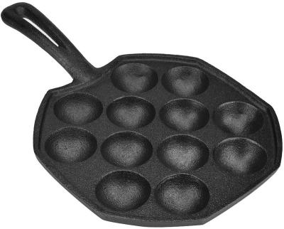 China Sustainable Grill Pans for Stove Tops, 12 in-1 Non-Stick Takoyaki Pan Egg Bite Maker Kitchen Instruments, Cast Iron for sale