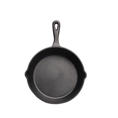 China American Style Saute Fry Pan - Chefs Saucepan, Pre-seasoned Cast Iron Skillet - Non-Stick Skillet 12 Inch for sale