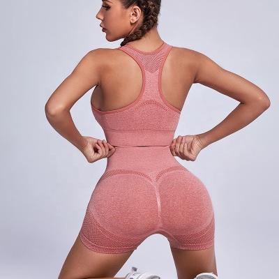 China Breathable High Fitness Sets Quality Women Leggings Workout Clothes Suit Sports Plus Size Seamless Gym Bra Fitness Yoga Sets for sale