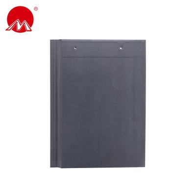 China Hotel Excellent Quality Gray Colored Ceramic Flat Roof Tile for sale